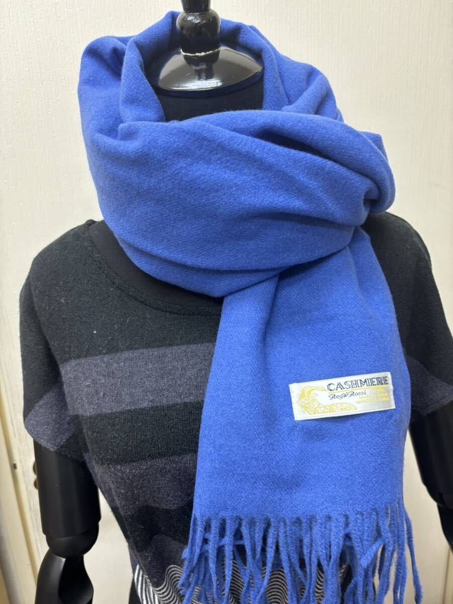 saleカシミア100%英国”ストール”新作LAスカイブルー(newコバルトブルー)〇*:..azu00c拍卖