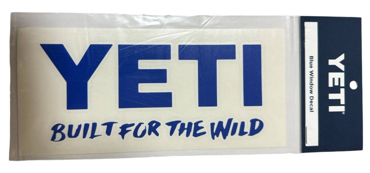 イエティ ロゴ カッティング ステッカー 青 YETI WINDOW DECAL ブルー 転写 シール デカール クーラー カスタム アウトドア デコ カスタム 拍卖