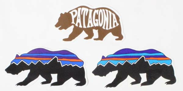 訳あり パタゴニア クマ ステッカー 3種セット PATAGONIA STICKERS SET ベアヘブン フィッツロイ 光沢 熊 BEAR 動物 アニマル シール 新品拍卖