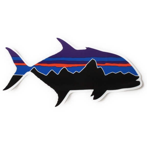 希少 パタゴニア ステッカー フィッツロイ ジャイアントトレバリー PATAGONIA FITZROY GT STICKER ロウニンアジ 魚 釣 シール コレクター拍卖
