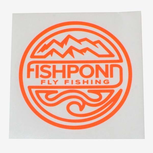 訳有 フィッシュポンド カッティングステッカー FISHPOND FLY FISHING STICKER 転写 丸 フライフィッシング 釣 鱒 魚 シール ネット 新品拍卖