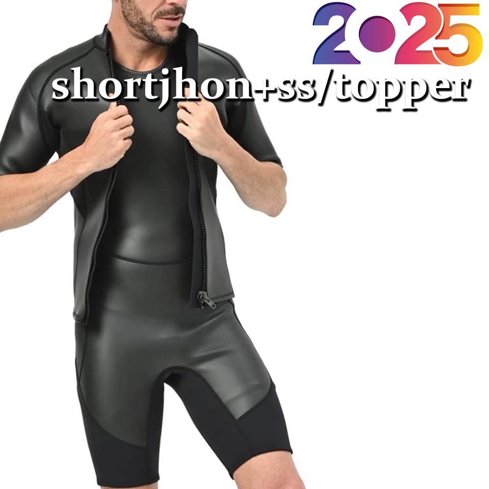 ショートジョン タッパー セット MLWサイズ スプリング スキン ウェットスーツ セット サーフィン 2ピース マリンスポーツ ウエットスーツ拍卖