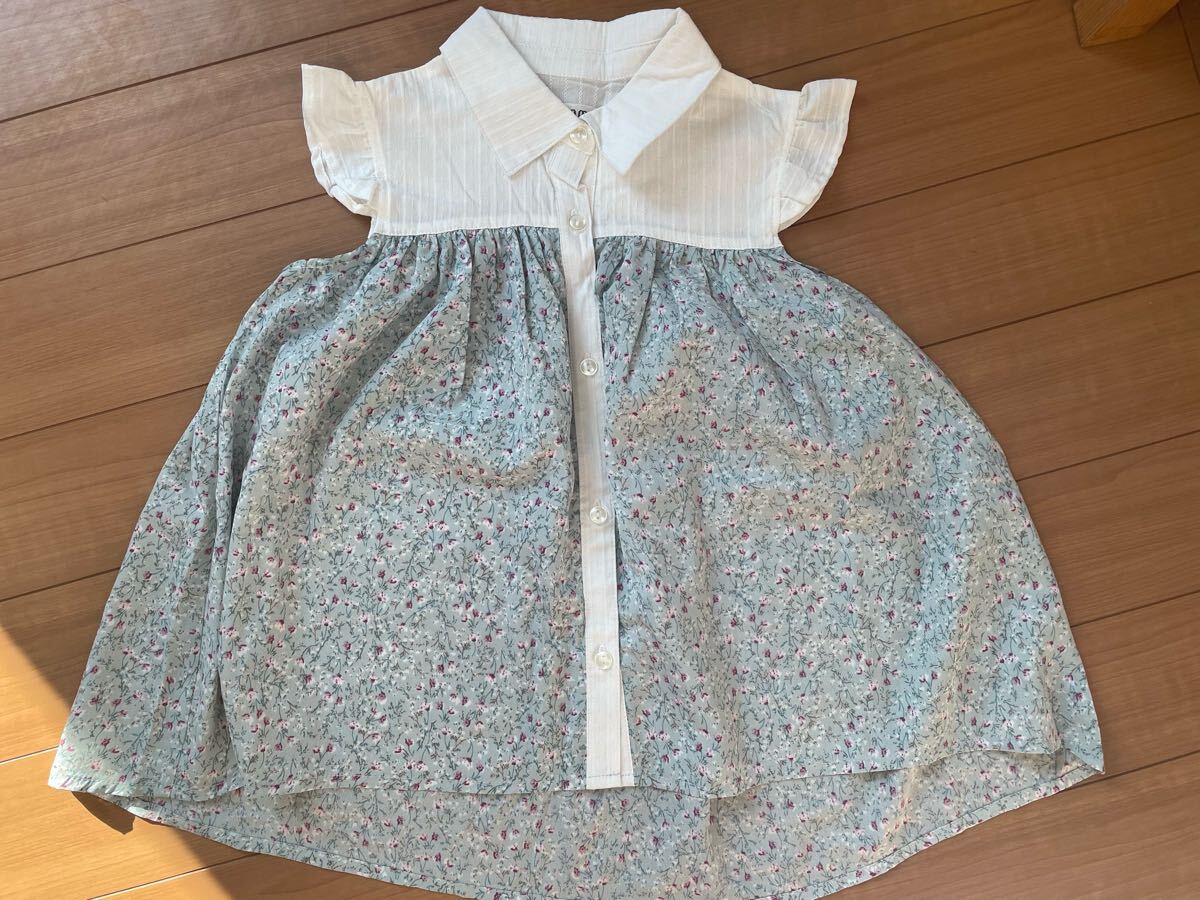 ★未使用新品!AURORA MOON☆ふんわりデザインがおしゃれ!ノースリーブブラウス トップス 130☆送料180円★拍卖