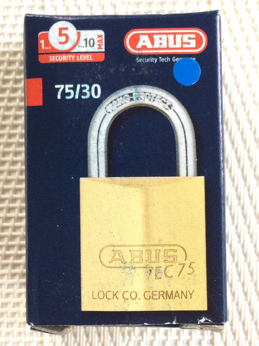 送料無料★新品未使用★日本ロックサービス★ABUS★アバス★ 真鍮 南京錠 ディンプルシリンダー錠 EC75 75/30 30mm ★C-1拍卖