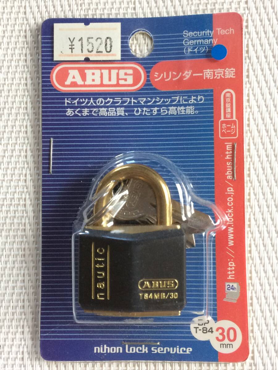 送料無料★新品未使用★日本ロックサービス★ABUS★アバス★真鍮 シリンダー 南京錠  BP T-84/30mm ★C-2拍卖