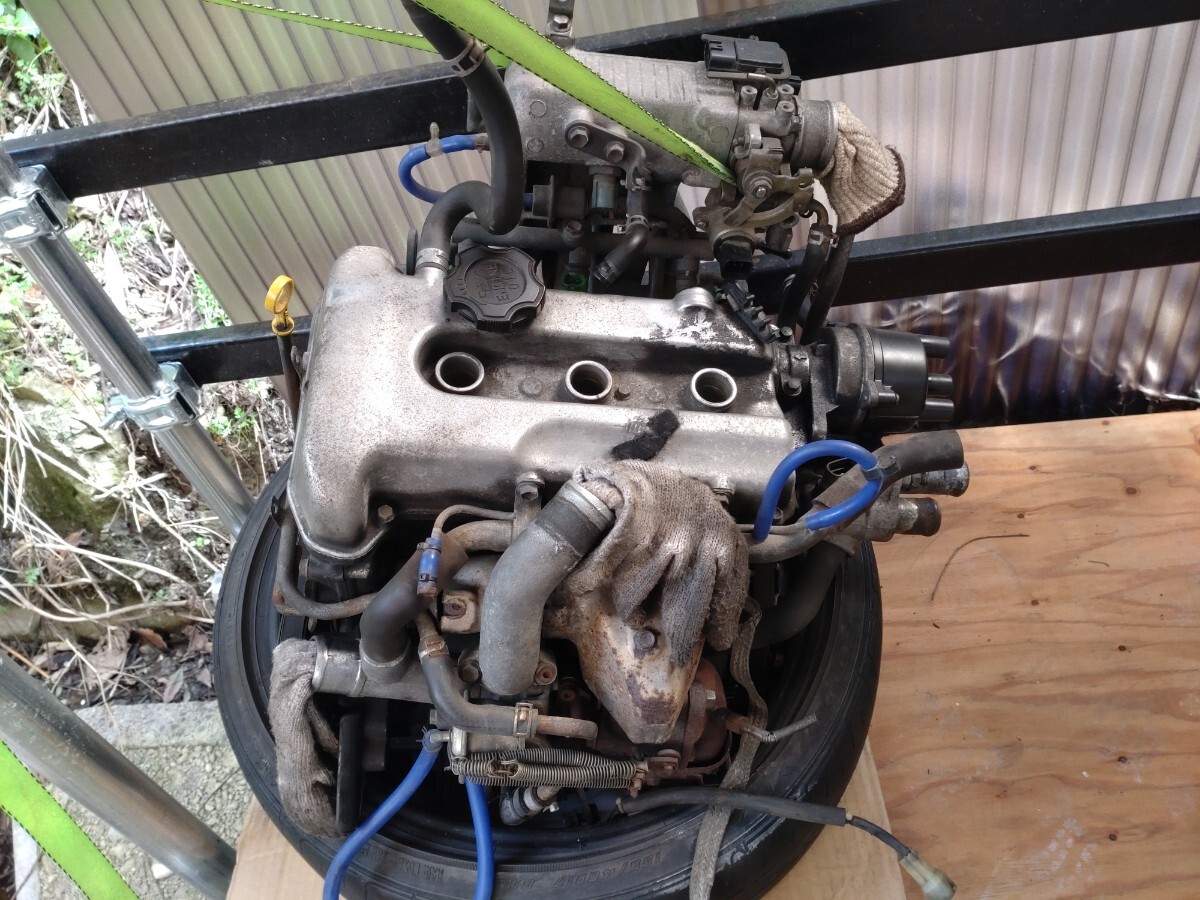 HA21S HB21S アルトワークス RS-Z K6Aターボエンジン本体 DOHC12V タービンなど補機類セット 走行距離10万㎞程の実動車から取り外し拍卖