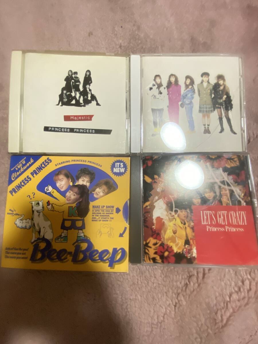プリンセスプリンセス アルバム CD PRINCESS PRINCESS+MAJESTIC+LET'S GET CRAZY 計4枚セット拍卖