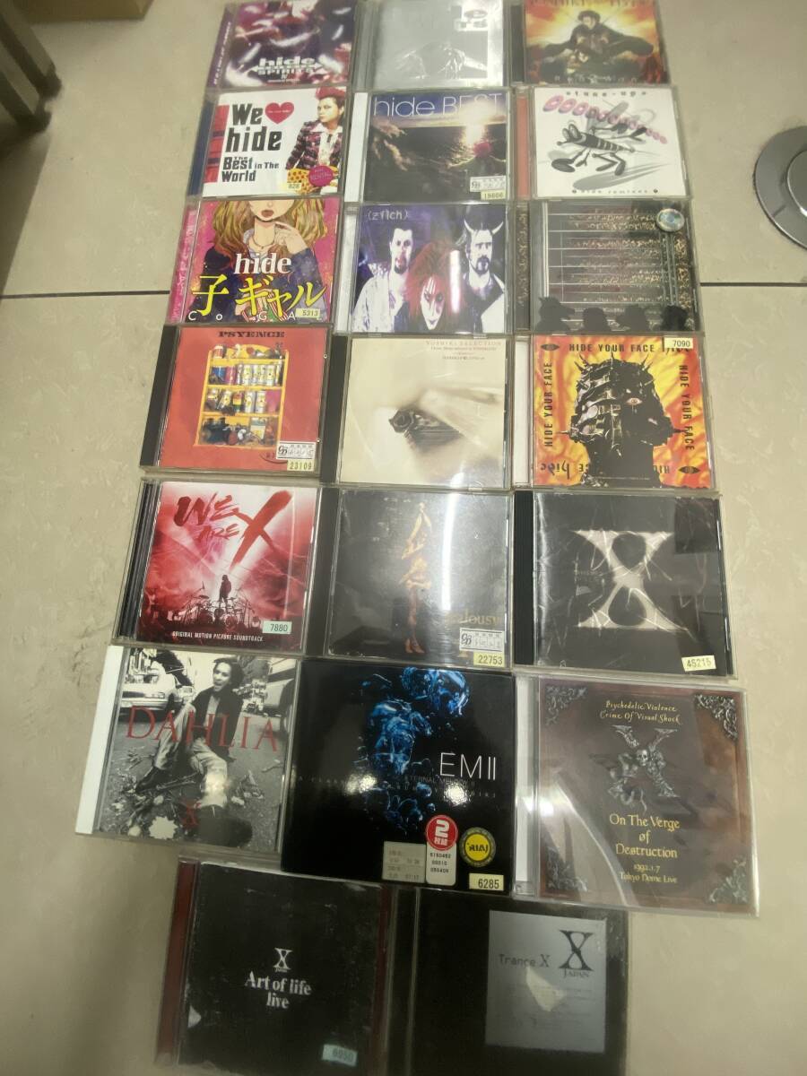 hide ベスト 記念アルバム トリビュートリミックス盤 アルバム+X SINGLES+ライブ+サントラ+トランス盤+アルバム+YOSHIKI zilch CD+シングル拍卖