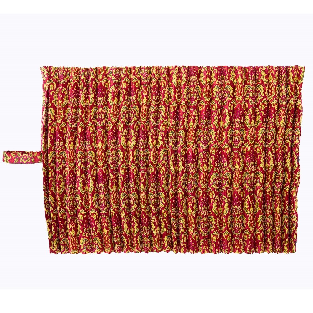 トラック用品 金華山 ベルサイユ 仮眠カーテン プリーツ 2400×850mm ワイン/アクセサリー インテリア 内装【送料800円】拍卖