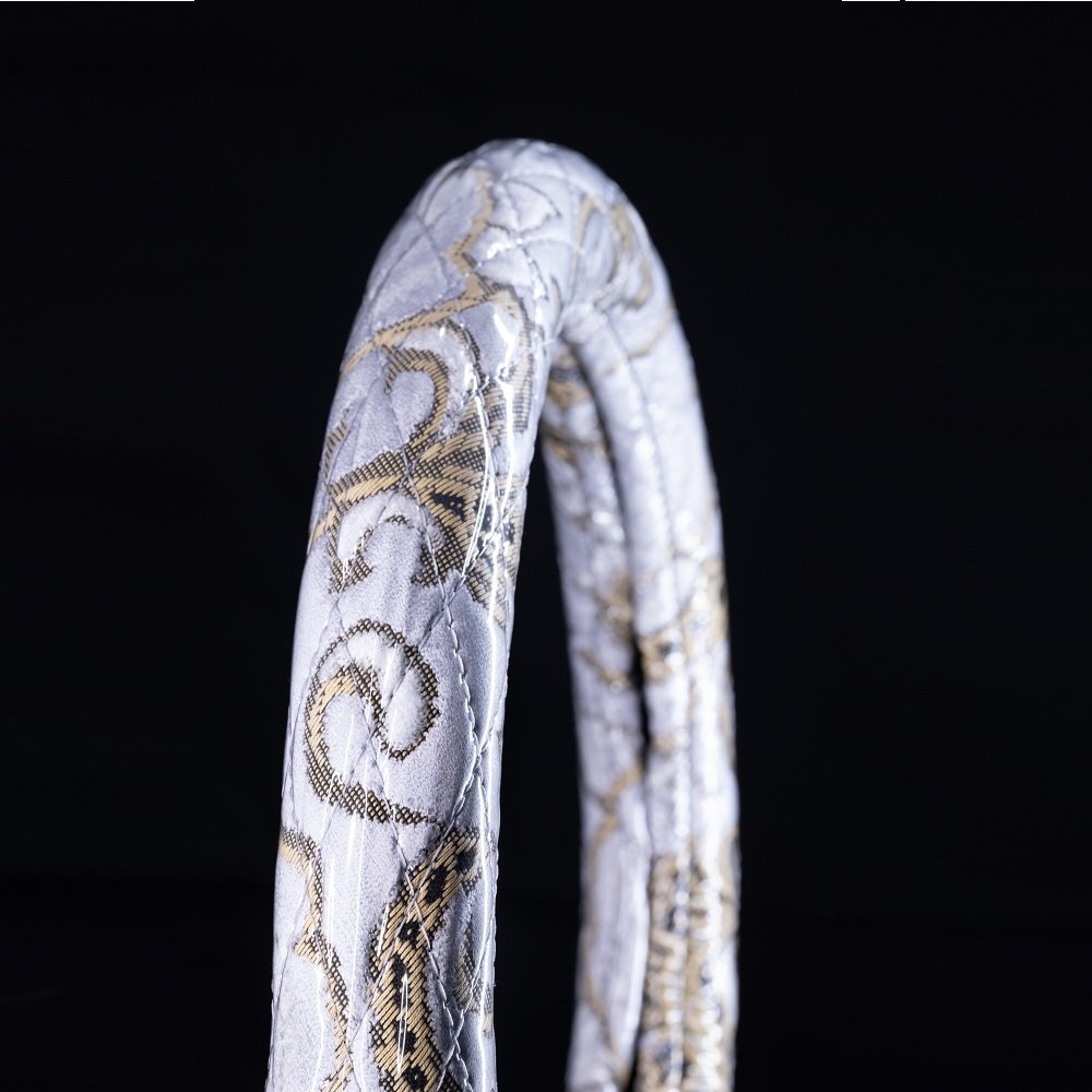 金華山 モンブランローズ シングルキルトハンドルカバー シルバー 2L(46.5~47cm)/ファイブスターギガ /07フォワード 【送料800円】拍卖