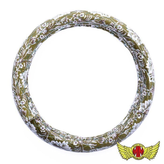 新格子 シングルキルトハンドルカバー グリーン 2L(46.5~47cm)/フレンズコンドル・ファインコンドル/ステアリング【送料800円】拍卖