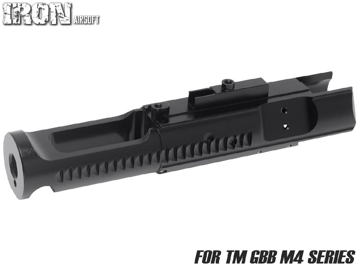 IRO-1805E IRON AIRSOFT M4スタイル アルミCNC ライトウェイト ボルトキャリア for TM GBB M4拍卖