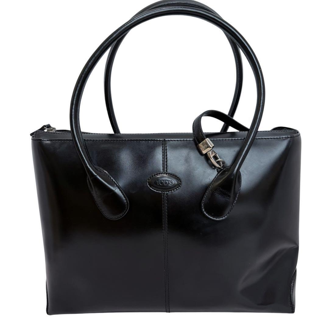 TOD'S トッズ レザー 2way トートバック ショルダーバッグ ブラック拍卖