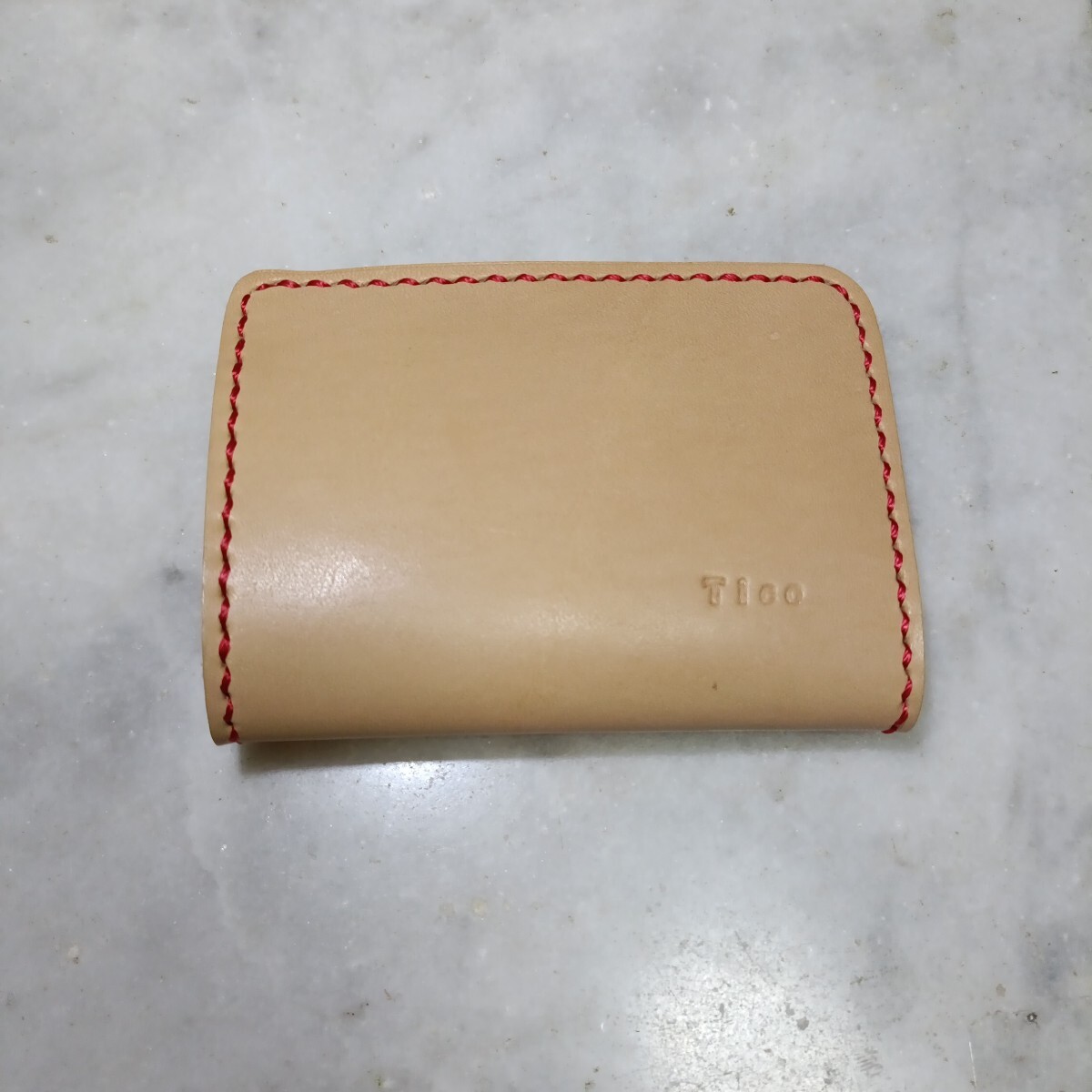 Tico コインケース カードケース L字ファスナー  牛革 財布 小銭入れ拍卖
