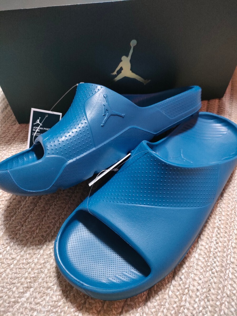 新品 未使用 NIKE JORDAN POST SLIDE サンダル 27cm US9 ナイキ ジョーダン ブルー 青拍卖
