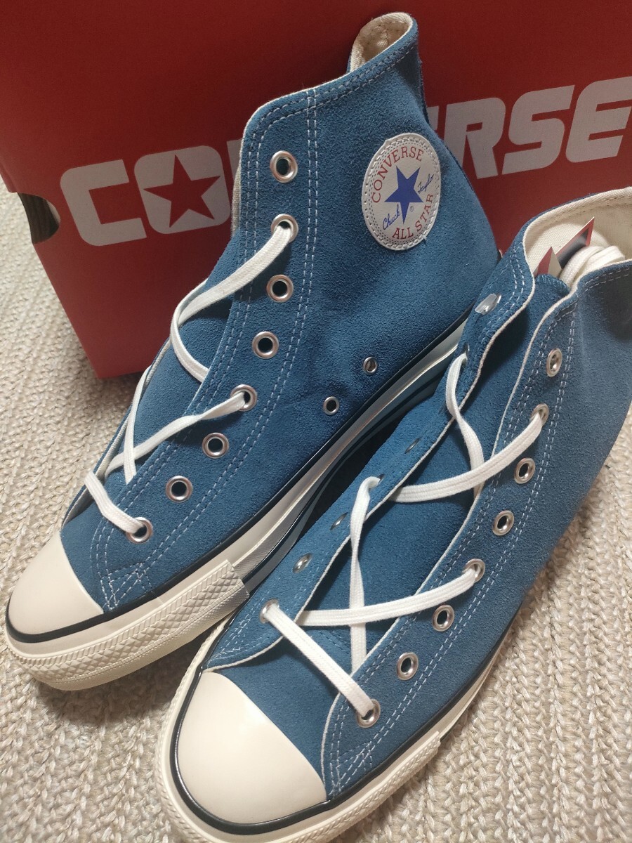 新品 定価16500 CONVERSE ALLSTAR HI スエード 30cm ネイビー U.S.ORIGINATOR コンバース オールスター ハイカット レザー拍卖