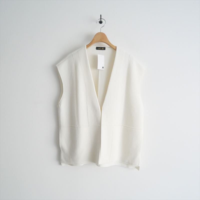 2024AW / Drawer ドゥロワー / PRE2 Vネックポケットベスト / 65151990629 / 2411-0198拍卖