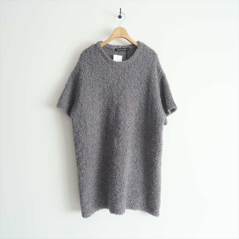 2024AW / 未使用 / mizuiro ind ミズイロインド / へアリーヤーンハーフスリーブチュニック / 3-220060 / 2411-0849拍卖