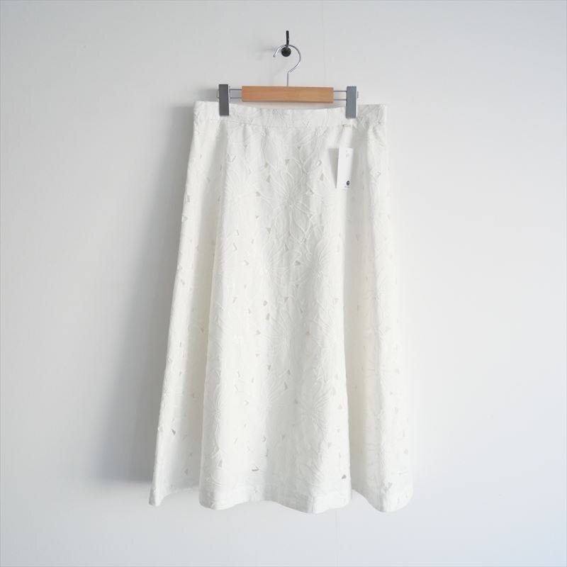 2023SS / 未使用 / R by RITA TAKAHASHI アール / リネンエンブロイダリ―スカート 44 / SKRHSM0952 / 2410-0053拍卖