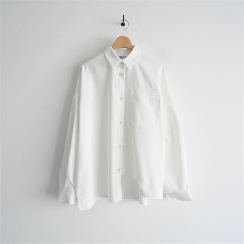 2024SS / nagonstans ナゴンスタンス / easy care cropped shirt クロップドシャツ M / 470HS830-0250 / 2403-0752拍卖
