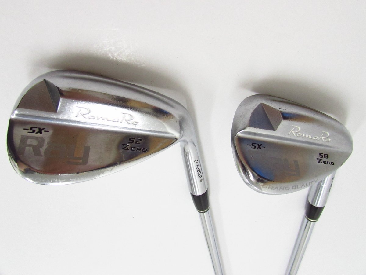 Romaro ロマロ Ray SX-ZERO 58・52 アイアン dynamic gold flex:S200 2本セット ゴルフクラブ ∩SP10114拍卖