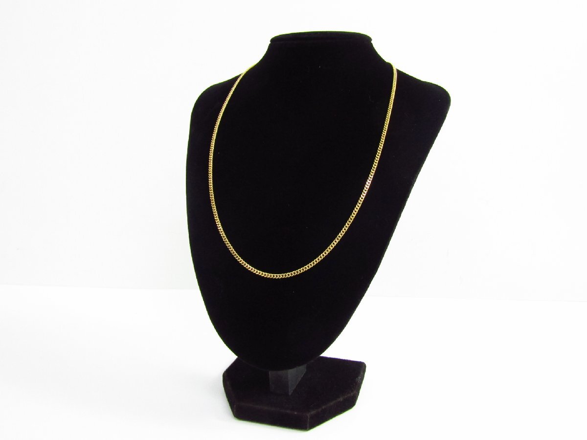 K18 金 ゴールド 喜平ネックレス 2面シングル 約9.9g 約50cm ▼AC25932拍卖