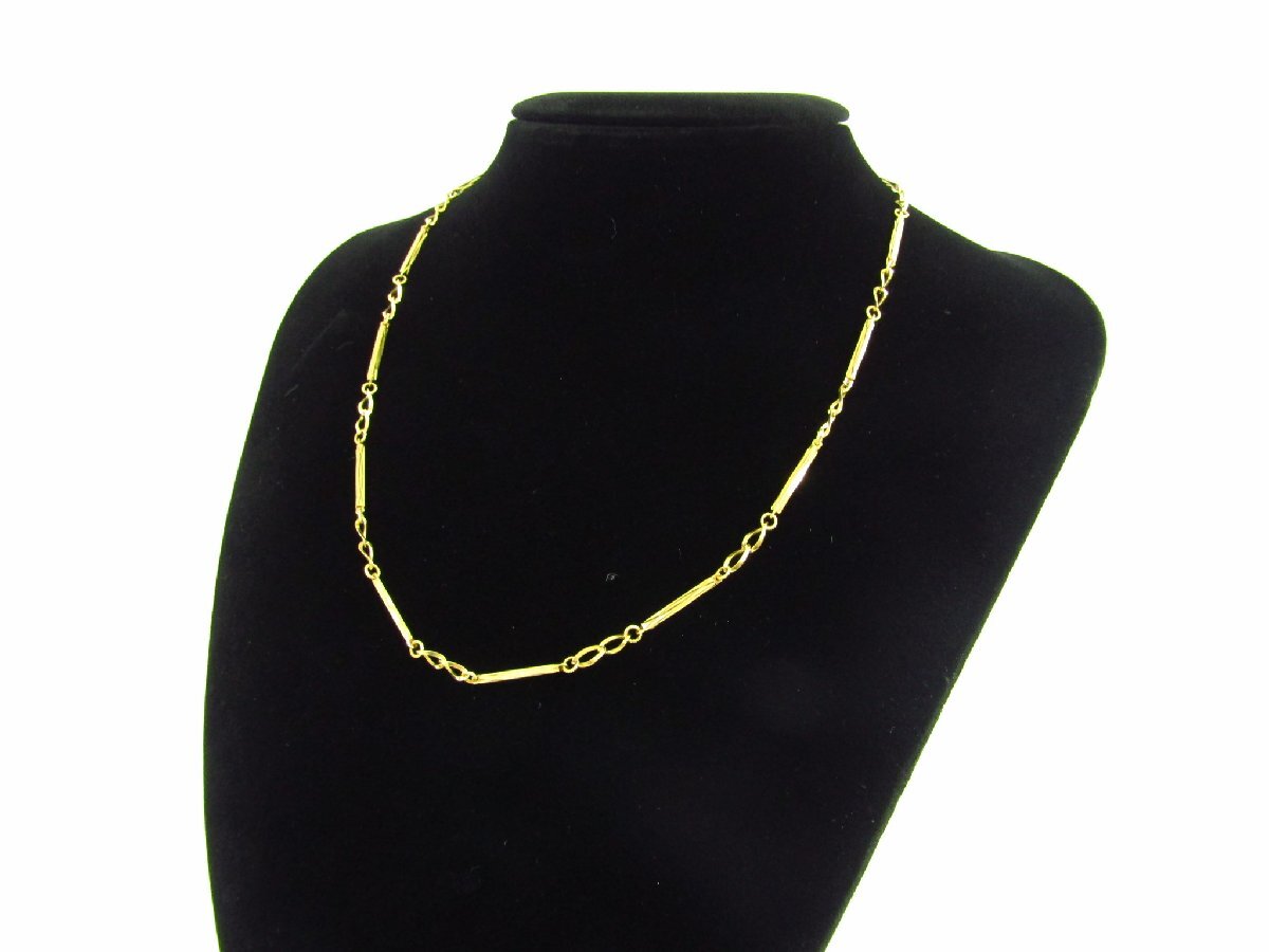 K18 金 ゴールド ネックレス 約6.6g 約40cm ▼AC25945拍卖
