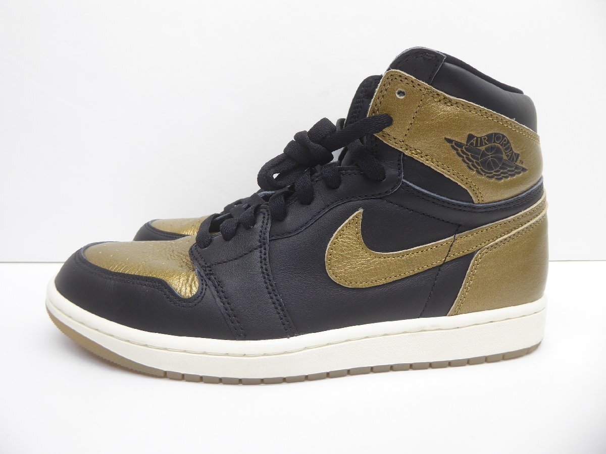 NIKE ナイキ AIR JORDAN 1 RETRO HIGH OG Black & Gold DZ5485-071 size:28.0cm スニーカー 靴 △WT3711拍卖
