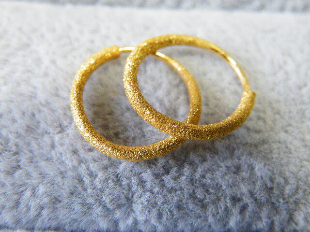 2. 純金 リング ピアス フープタイプ 拍卖