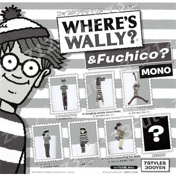 ★ガチャポン コップのフチに舞い降りた天使コップのフチ子とウォーリーをさがせ!MONO全7種(シークレット入り)★12r003788拍卖