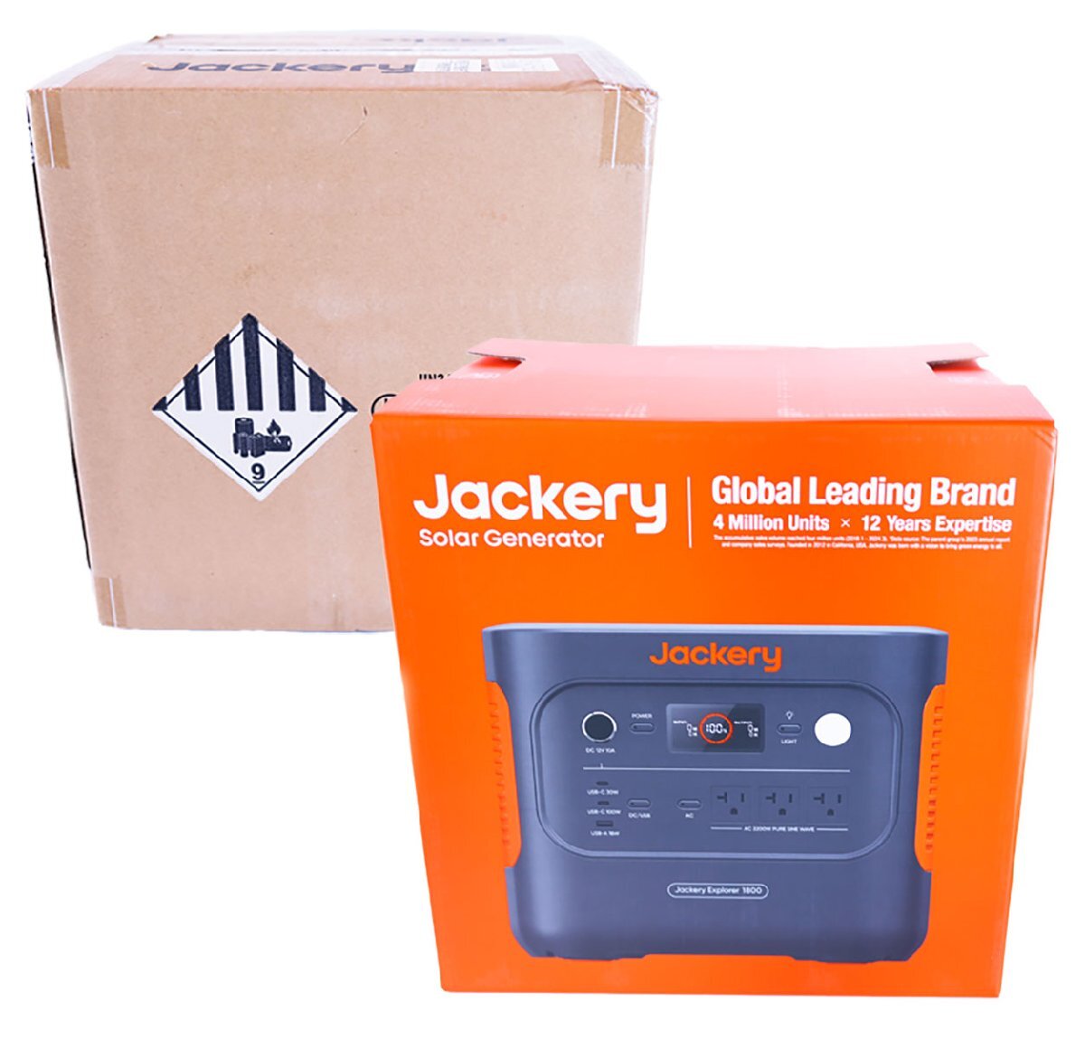 《Z11557》Jackery (ジャクリ) ポータブル電源 1800 JE-1800A 【1872Wh 大容量 定格2200W】蓄電池 アウトドア 防災 未使用品 □拍卖