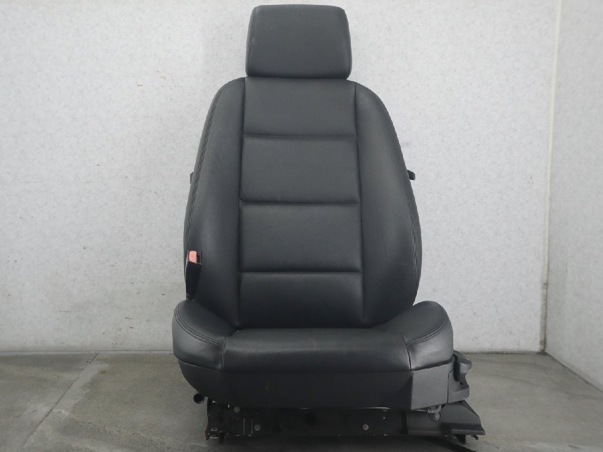 BMW E36 コンパクト 318ti CG19 純正 左フロント シート ブラック レザー 手動 ウォークイン ヒーター付 ※ ヘッドレスト レール付拍卖
