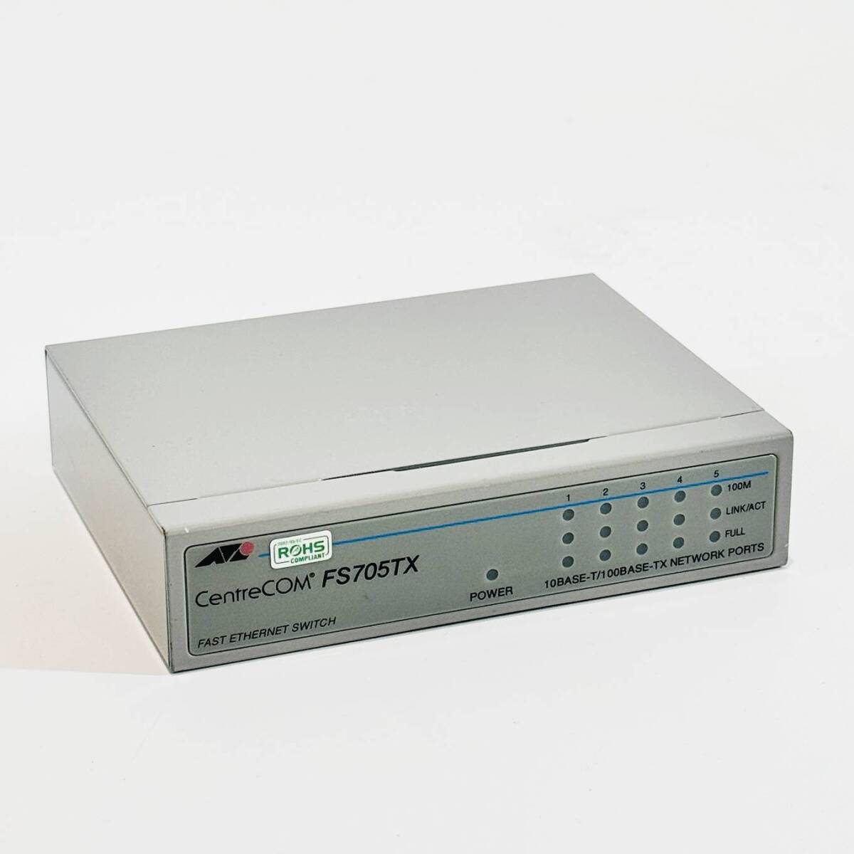 甲HK10642 クリーニング済 動作確認済 本体のみ Allied Telesis ファーストイーサネット 5ポート スイッチ CentreCOM FS705TX拍卖