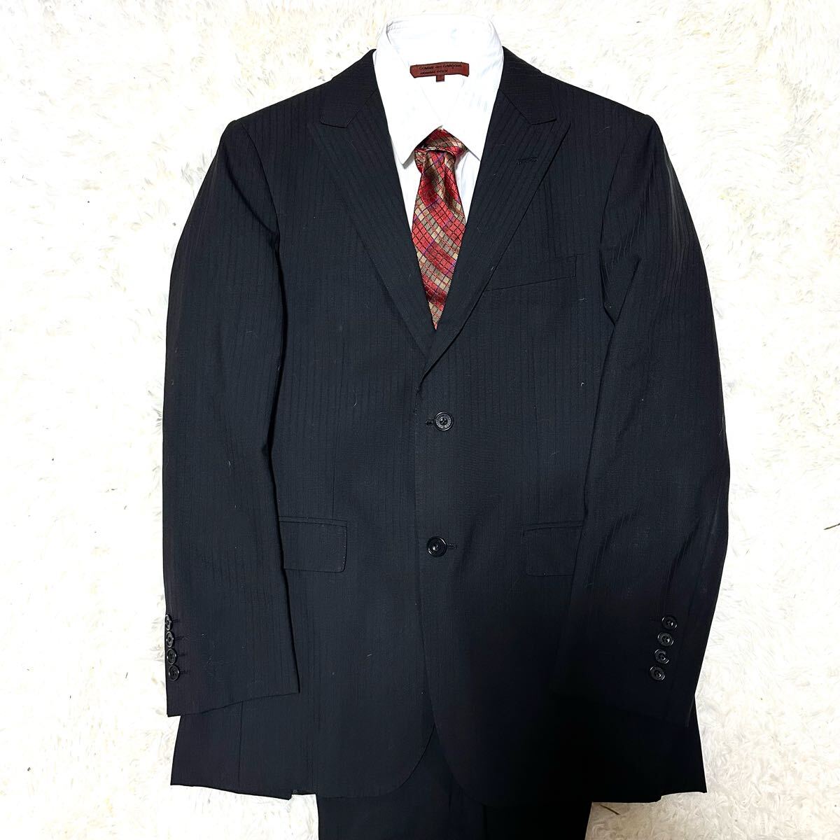 ブラックレーベルクレストブリッジ セットアップスーツ38L ピークドラペル 拍卖