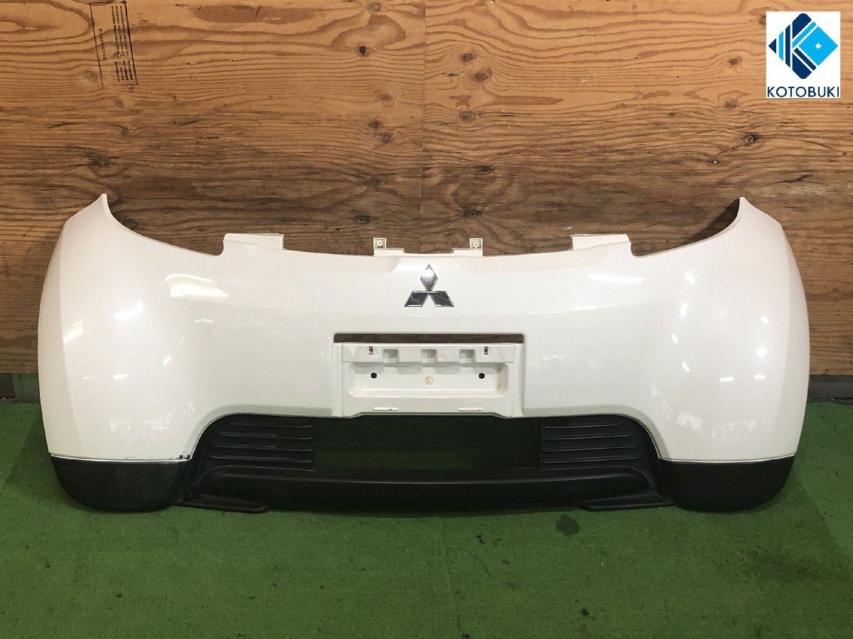 三菱☆アイ HA1W 純正 フロントバンパー ホワイトパール/W13 6400A423 【個人宅配送不可】拍卖