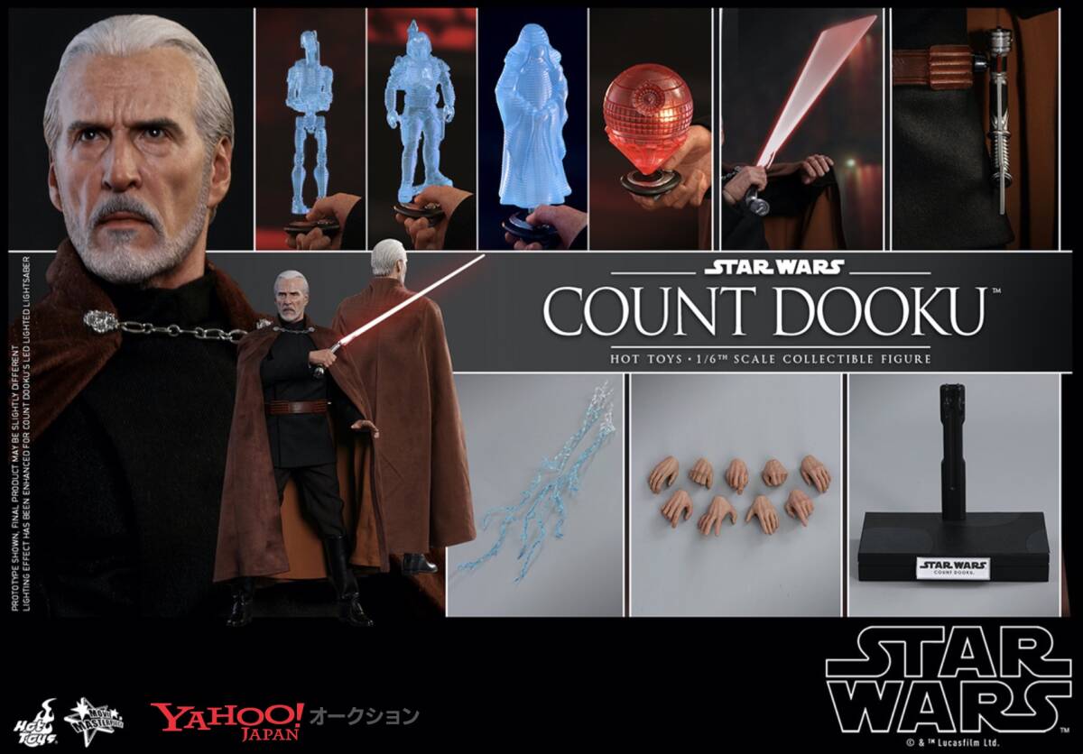 未開封HOTTOYS ホットトイズ StarWars スターウォーズ Episode II エピソード2 Attack of the Clones クローンの攻撃 Dooku ドゥークー伯爵拍卖