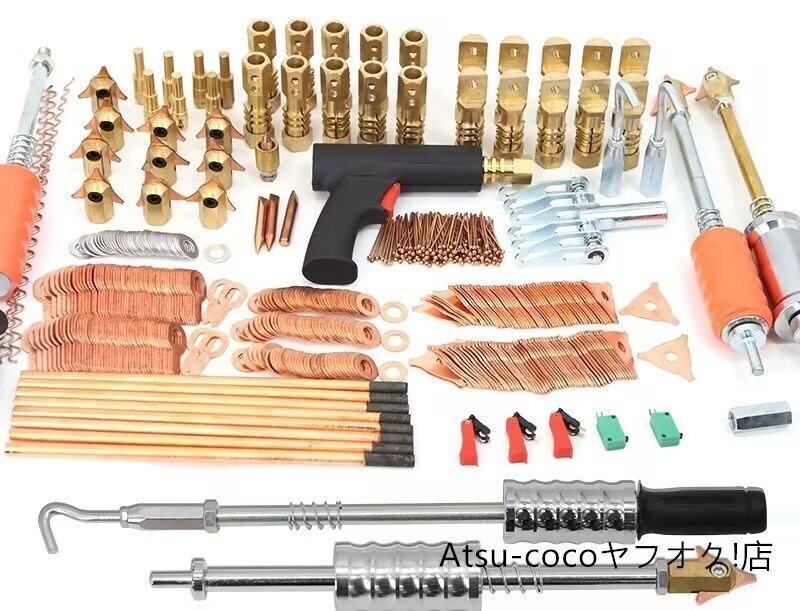 86個デントリペアプーラーキット車トヨタ車体スポット補修除去装置溶接機スタッドミニ溶接機引っ張るハンマーツールキット拍卖