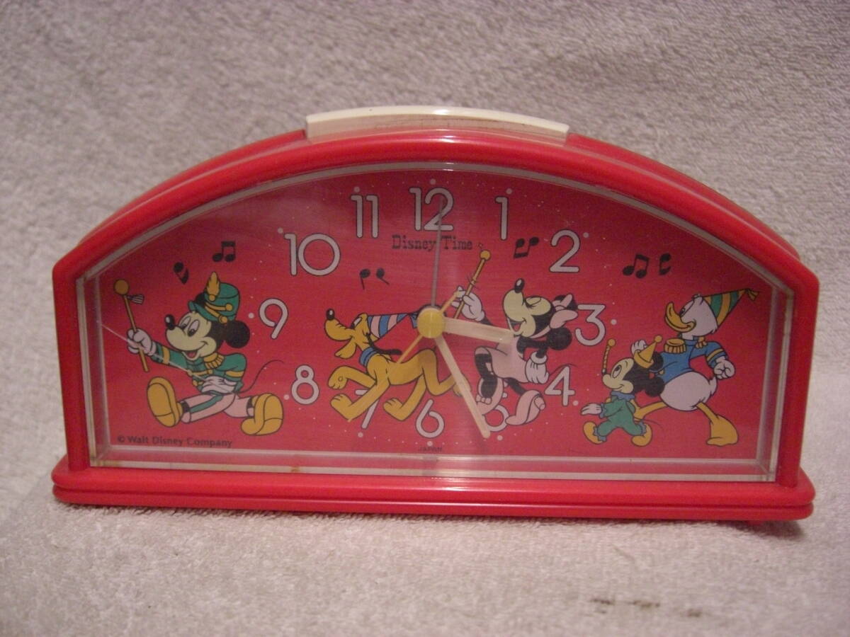 ◆中古 ミッキー パレード 4曲 目覚まし時計 ディズニー タイム レトロ コレクション アンティーク ヴィンテージ ファンシー メルヘン◆拍卖