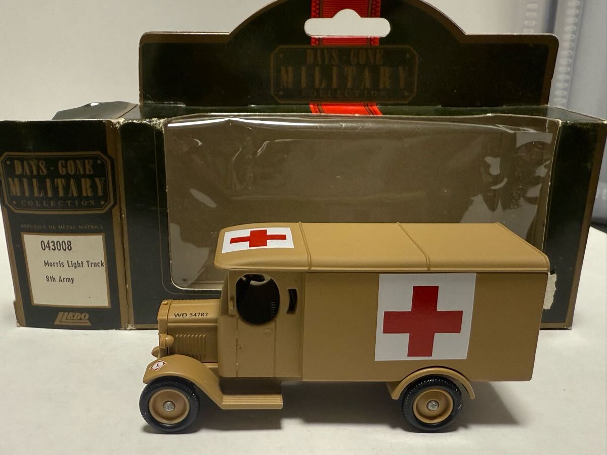 【送料無料】LLEDO DAYS GONE Military Collection 043008 Morris Light Truck 8th Army Made in England 当時物 ミニカー拍卖