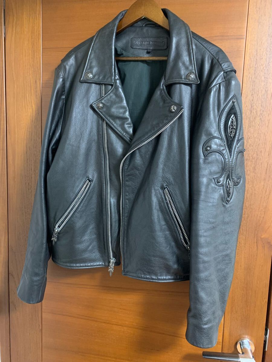 博物館級 クロムハーツ 大文字 カムホートダガー XL 幻 モト 最初期 レザージャケット拍卖