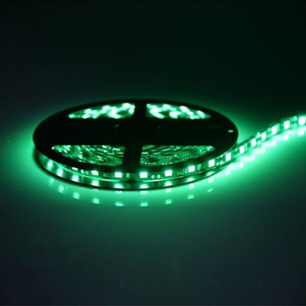 LEDテープライト グリーン 緑 12V 5M 5050SMD 黒ベース 300連 防水 切断可 両面テープ付 正面発光 LEDテープ DD30拍卖