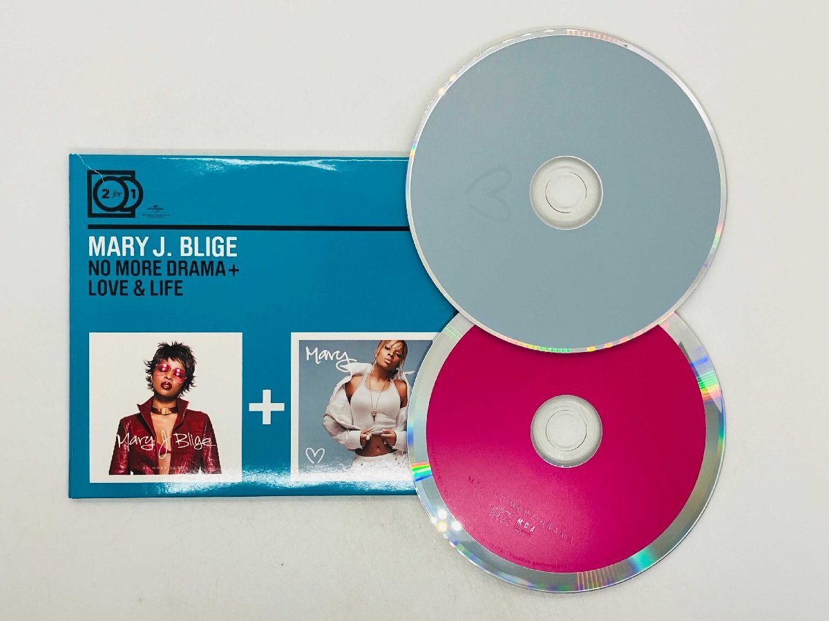 即決CD 2for1 MARY J BLIGE / NO MORE DRAMA + LOVE & LIFE / 紙ジャケ 0600753186916 R06拍卖