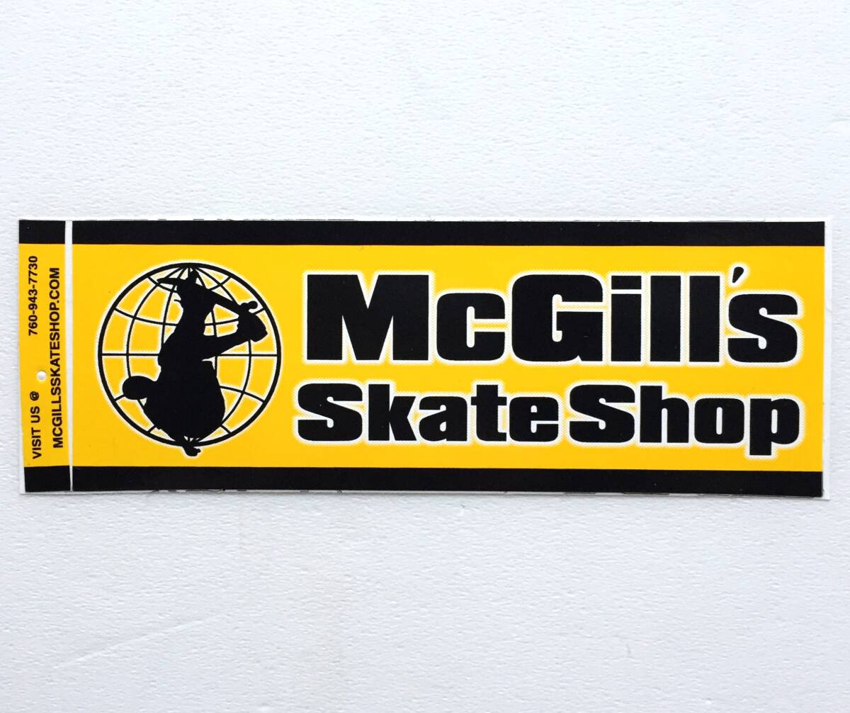 ◆ビンテージ McGill's Skateshop オフィシャルステッカー マイクマクギル スケートボード Bones Brigade ボーンズブリゲイド拍卖