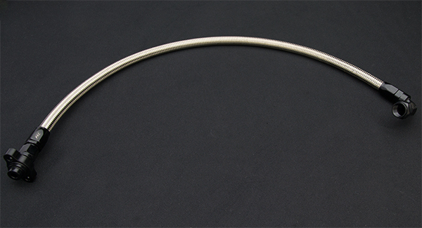 SR400 SR500用 ステンメッシュメッシュオイルライン ALL Black拍卖