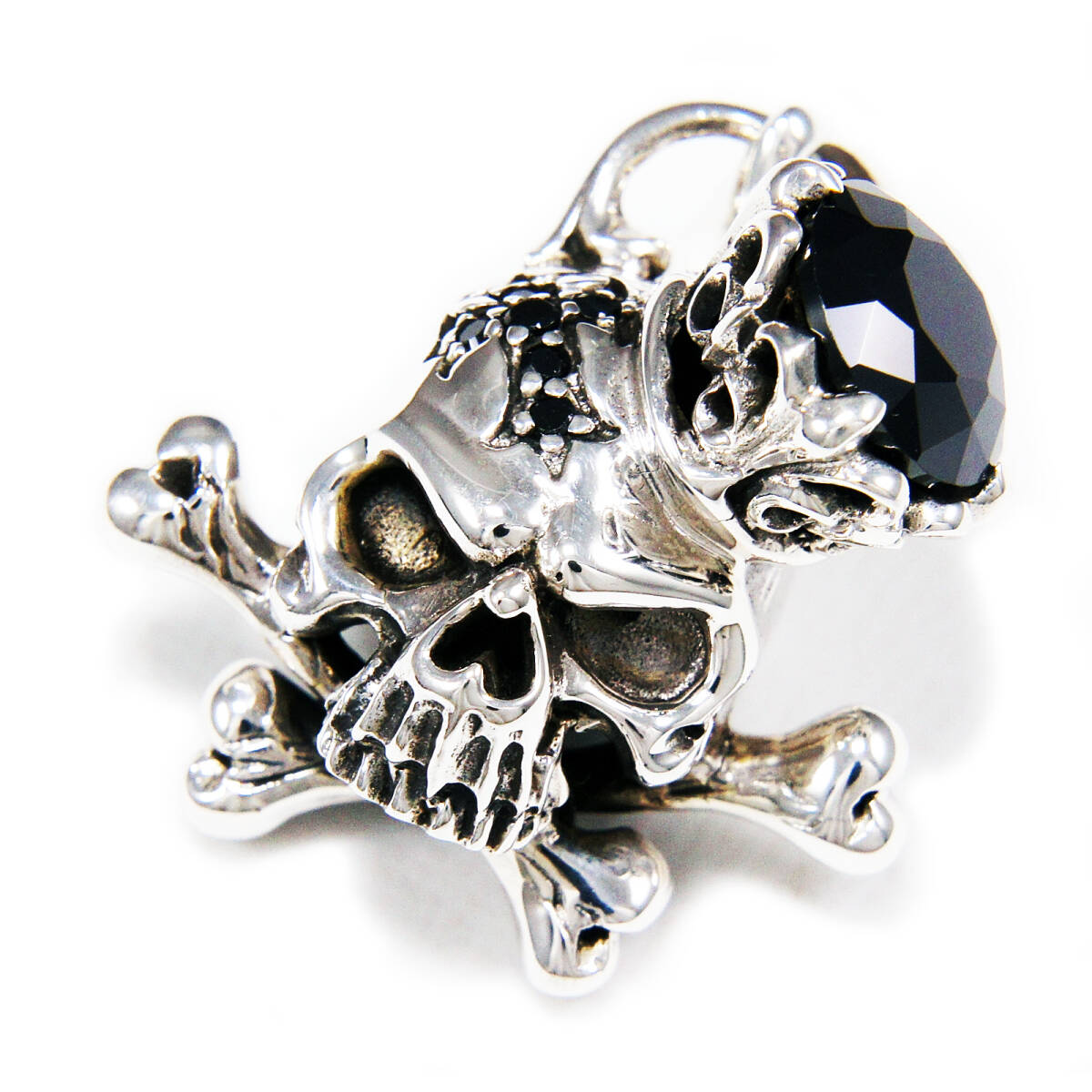 クロスボーンスカルクロス 925シルバー ペンダント/トップ 925刻印あり DB-049拍卖
