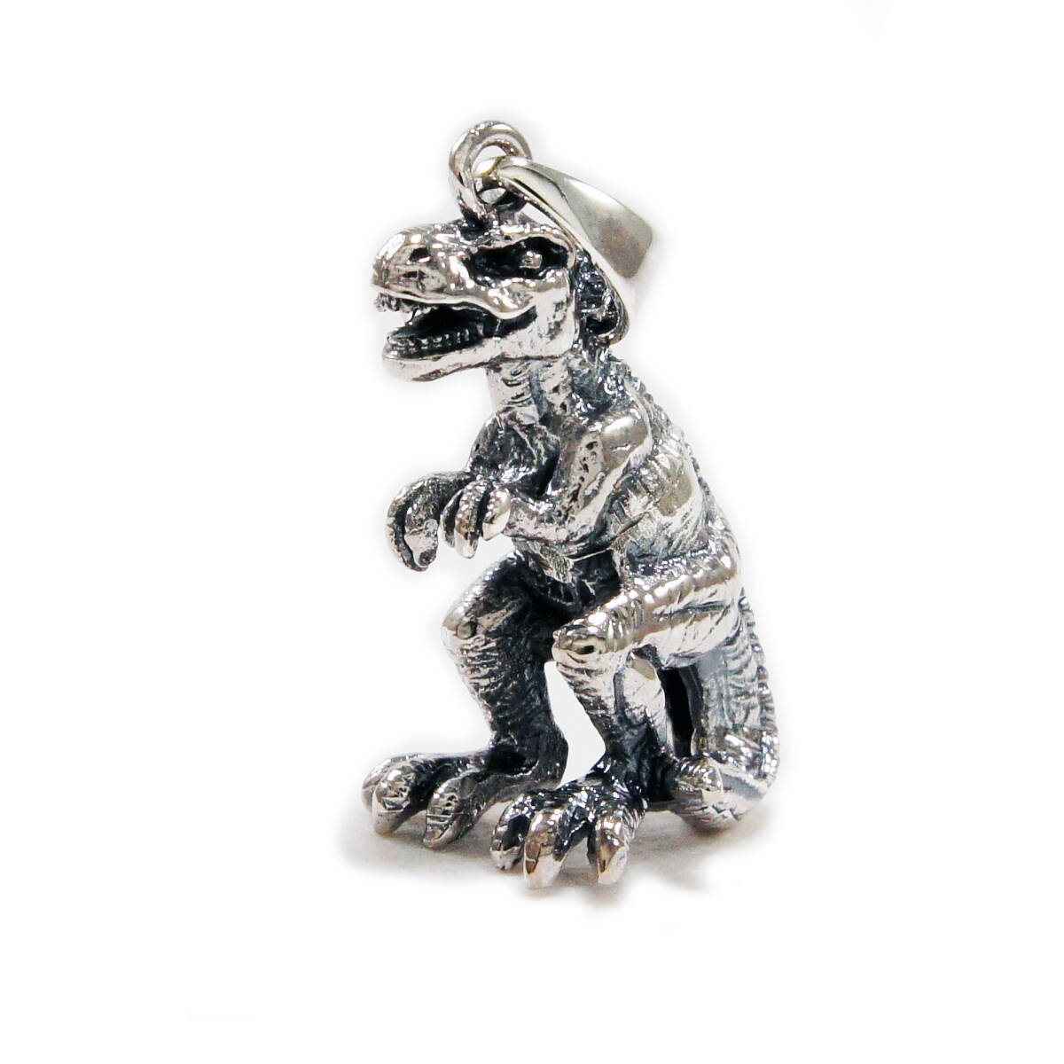 T REX ティラノサウルス レックス恐竜925シルバーペンダント 925刻印あり KH-010拍卖