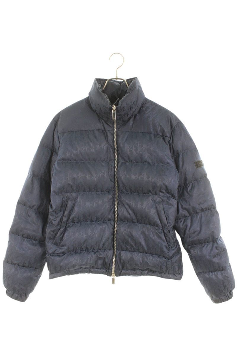 ディオール ダウンジャケット サイズ:44 943C449A4462 オブリーク総柄ナイロンダウンジャケット 中古 SB01拍卖