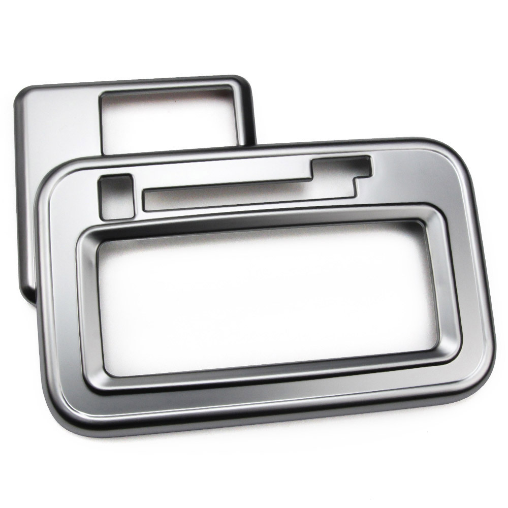 トヨタ 新型 シエンタ 10系 ガソリン車用 シフトパネル シフトガーニッシュ カスタムパーツ サテンシルバー拍卖