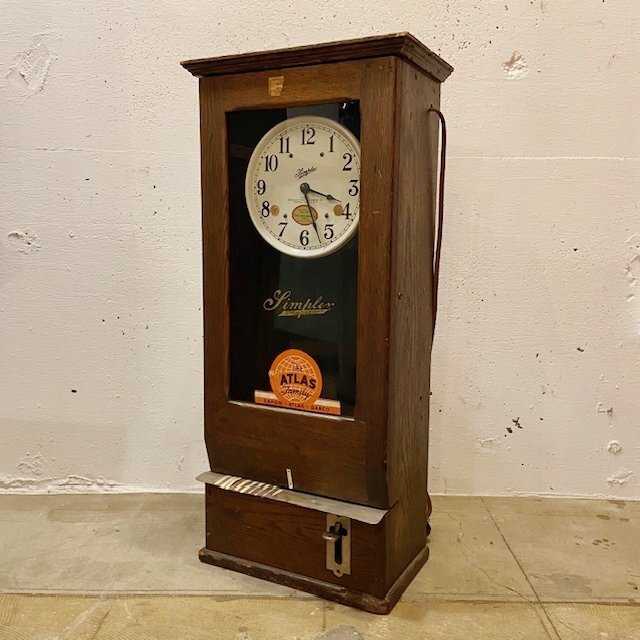 アメリカ ヴィンテージ アンティーク タイムレコーダー 時計 ジャンク インテリア アメリカン 雑貨 家具 店舗什器【B4428】拍卖