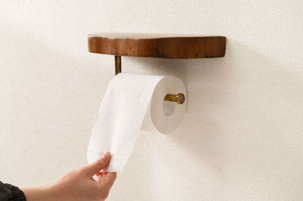 【ペーパーホルダー】 壁掛け 収納 収納棚 木製 天然木 ブラウン マホガニー材 マホガニー 木 おしゃれ シンプル ナチュラル 北欧拍卖